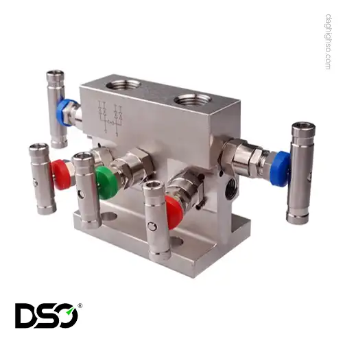 منیفولد 5 راهه تایپ h مخصوص ترانسمیتر dp